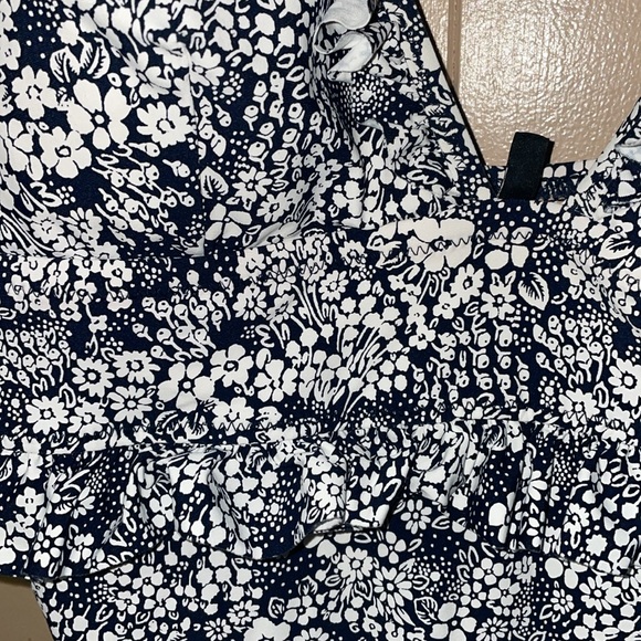 JCrew ruffle V-neck one-piece swimsuit - Picture 2 of 4